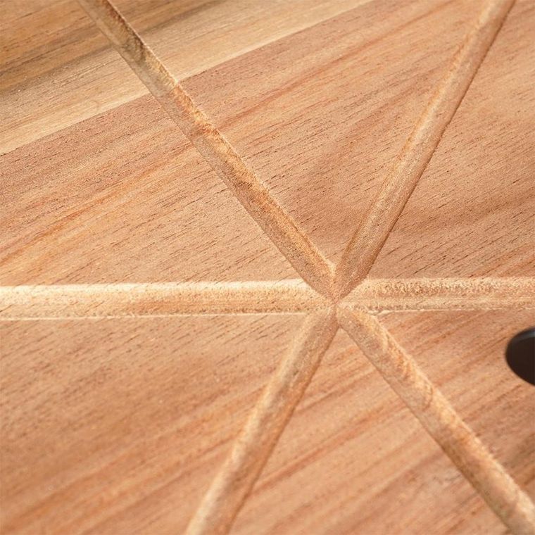 Excellent Houseware, deska do pizzy Drewniana okrągła z nożem, 30 cm