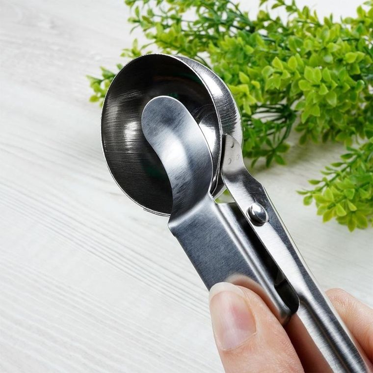 Excellent Houseware, gałkownica do lodów, stalowa, 18 cm