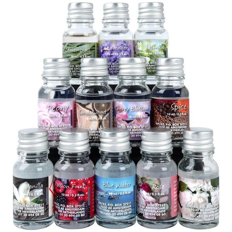 Excellent Houseware, kominek ceramiczny z olejkami zapachowymi i świecami tealight, 15 szt.