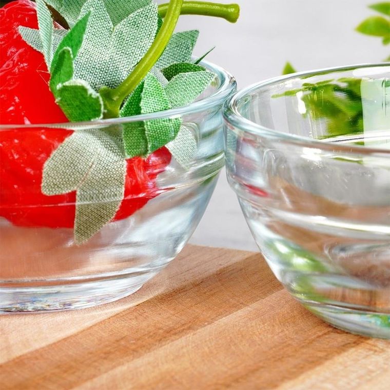 Excellent Houseware, miseczki szklane, 7,5 cm, 80 ml, 6 szt.