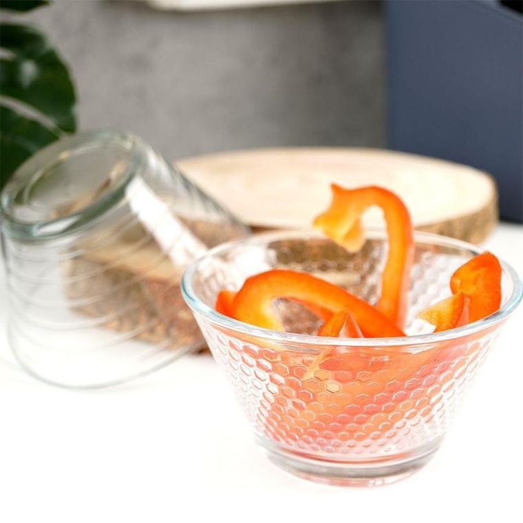 Excellent Houseware, miska szklana, salaterka, 3 szt., 300 ml