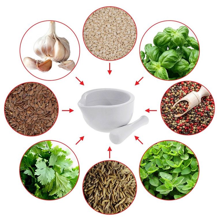 Excellent Houseware, moździerz kuchenny z tłuczkiem