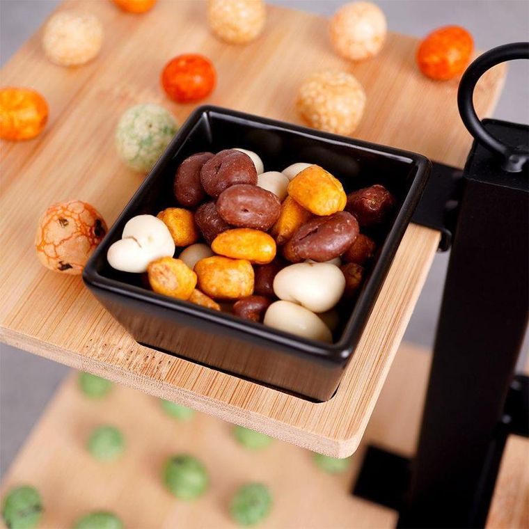 Excellent Housware, patera 3-poziomowa do przekąsek, loft