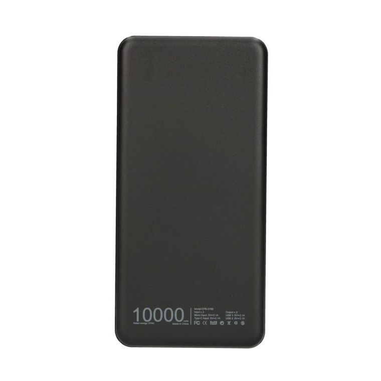Extralink, EPB-078B 10000mAh, powerbank, USB-C, czarny