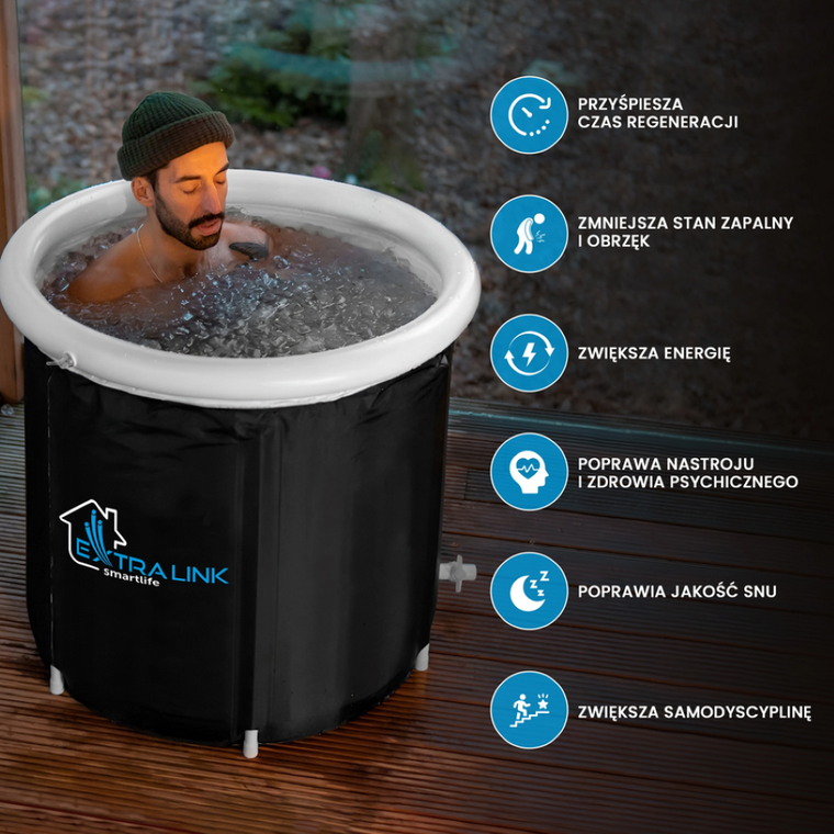 Extralink, Ice Bath Bathtube, wanna składana do morsowania