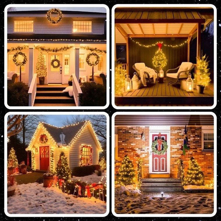 Extralink, lampki choinkowe, świąteczne, 10,5m, 100 LED, ciepłe, białe, na baterie