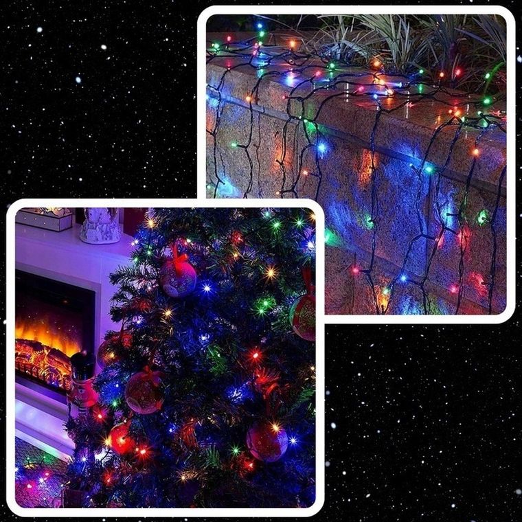 Extralink, lampki choinkowe, świąteczne, 21,7m, 300 LED, zewnętrzne, wewnętrzne, multikolor