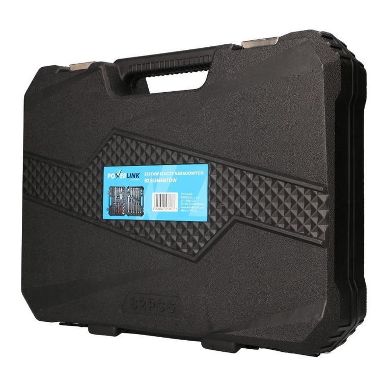 Extralink, Powerlink, zestaw narzędzi, klucze nasadowe, walizka, 82 elementy