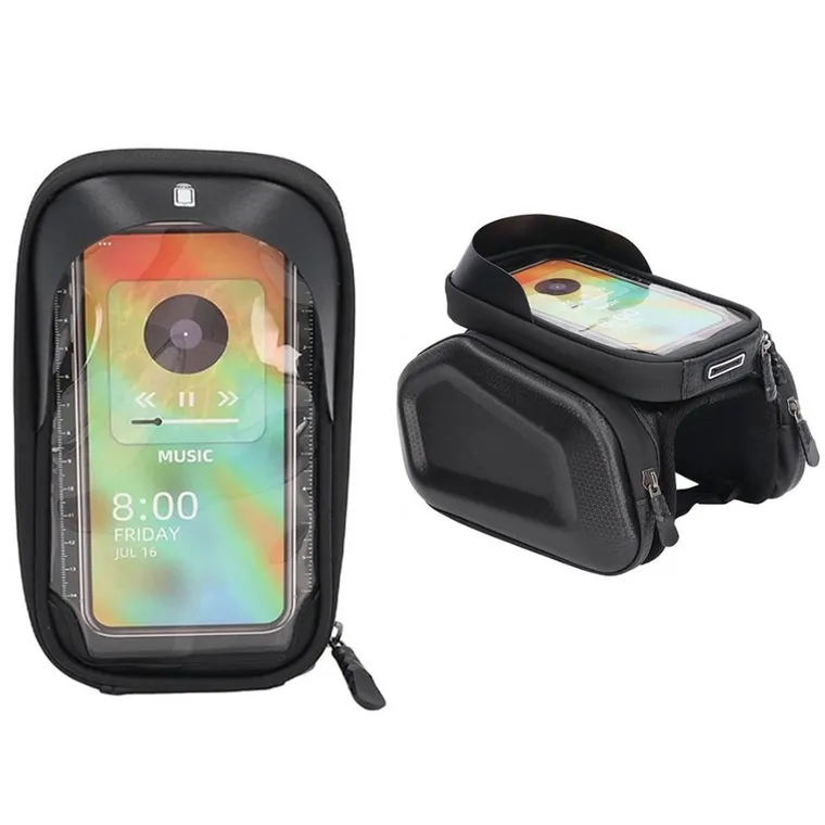 Extralink, torba rowerowa, sakwa na ramę z etui na telefon, wodoszczelna