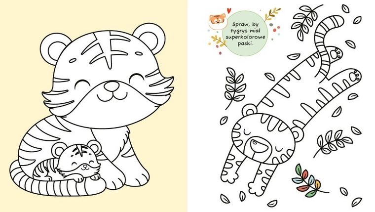 Fajne słodziaki. Kolorowanka Kawaii