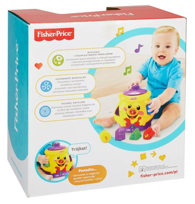 Fisher-Price, Garnuszek na klocuszek, zabawka edukacyjna