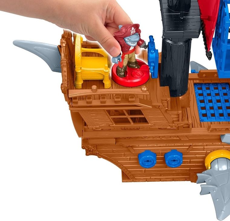 Fisher-Price, Imaginext, Rekin, Statek piracki, zestaw z figurkami