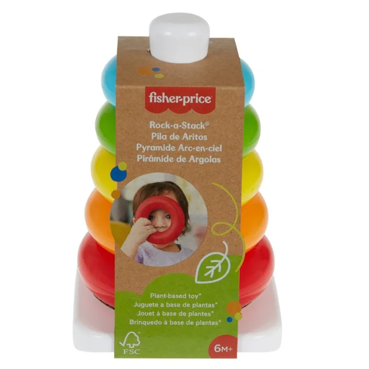 Fisher-Price, Piramidka z kółek, ekozabawka niemowlęca