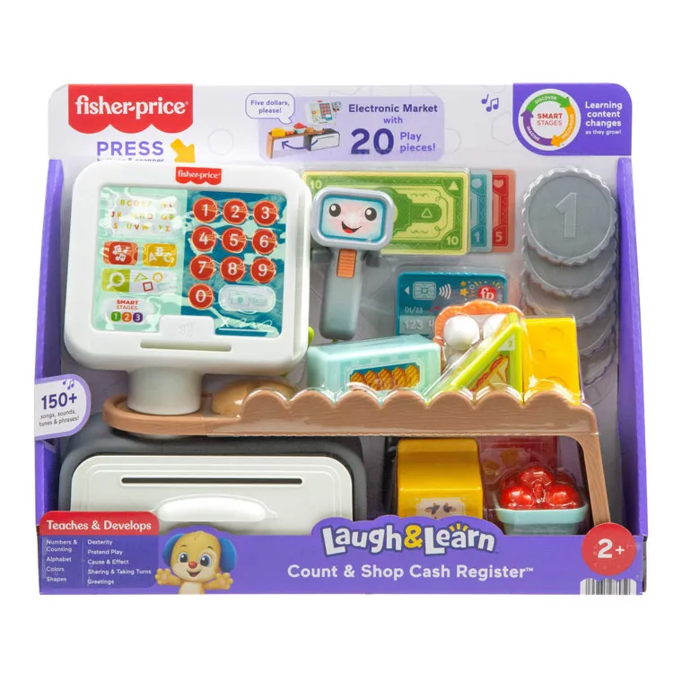Fisher-Price, Sklepik - Kasa fiskalna "Kupuj i skanuj", zabawka interaktywna