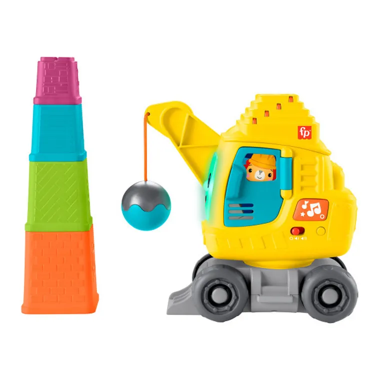Fisher-Price, Wesoly dźwig "Układaj i licz", zabawka niemowlęca