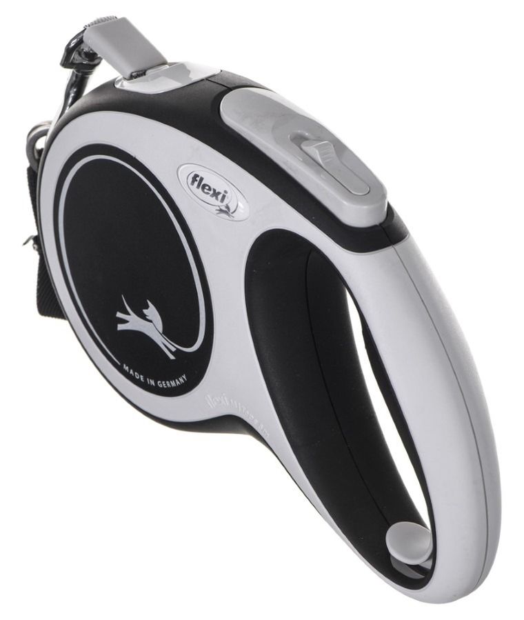 Flexi New Comfort, smycz taśmowa, rozmiar M, 5m, czarna