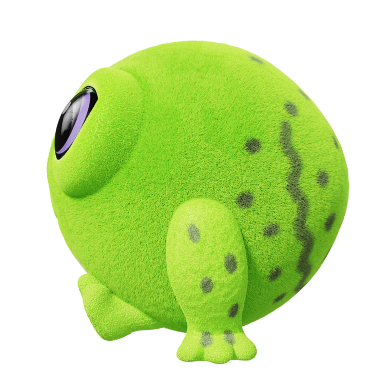 Flockies, żaba Finn, figurka