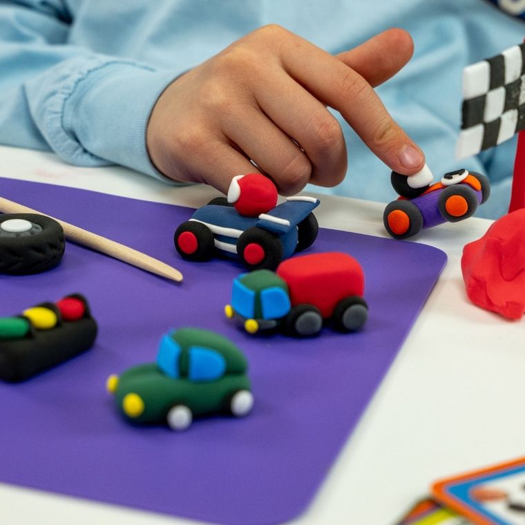 Floss & Rock, Clay & Play, Auta, masy plastyczne, 10 kolorów