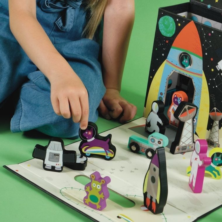 Floss & Rock, Kosmos, Stacja kosmiczna, zestaw 15 figurek