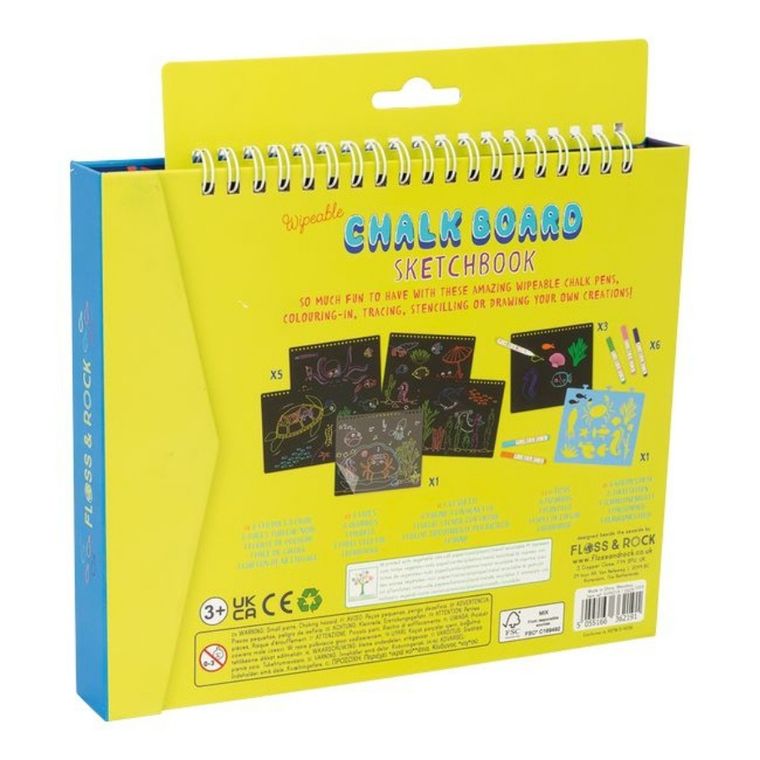 Floss & Rock, Ocean, szkicownik z kredowymi pisakami