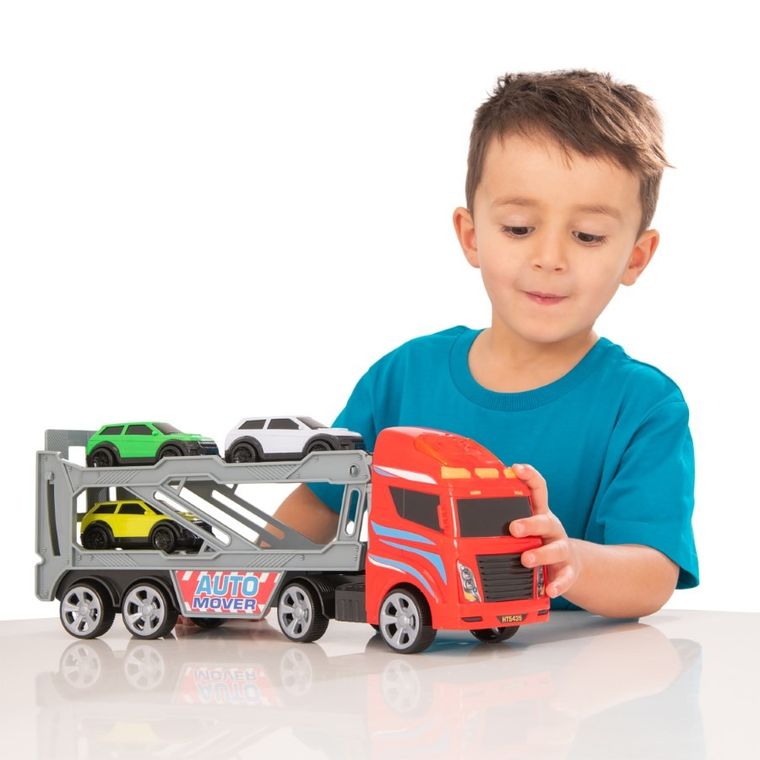 Flota Miejska, laweta z samochodami, 4 szt.