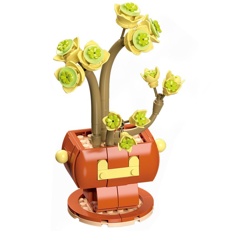 Flowers, klocki konstrukcyjne, sukulenty, rośliny doniczkowe, 442 elementy