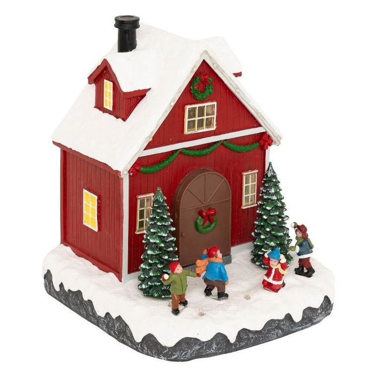 Fééric Lights and Christmas, domek bożonarodzeniowy, 16 LED, 18,5 cm