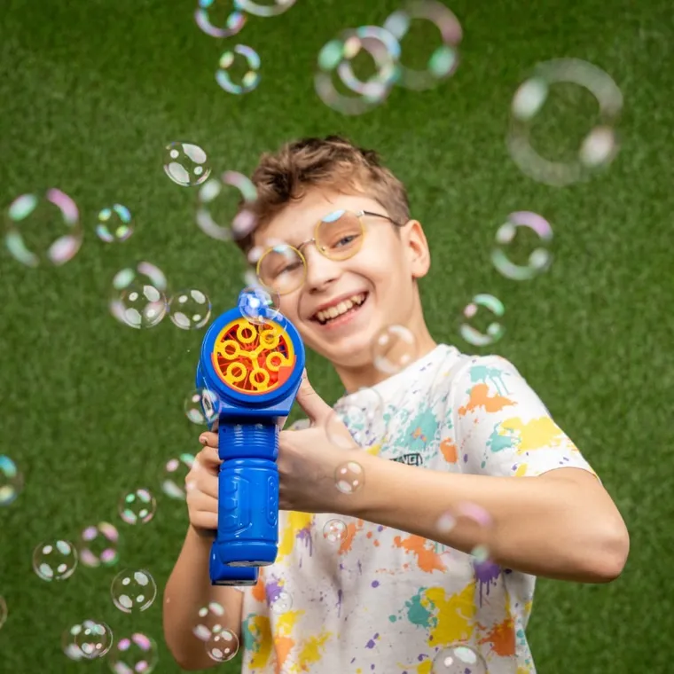 Fru Blu, Bańkowy Shooter, zestaw do robienia baniek mydlanych z płynem, 0,4l