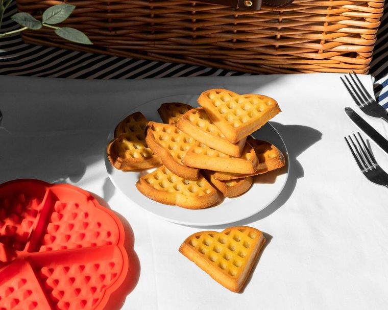 Gadget Master, foremka na gofry i placki, serducha