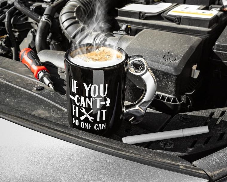 Gadget Master, kubek z markerem, bohater domu