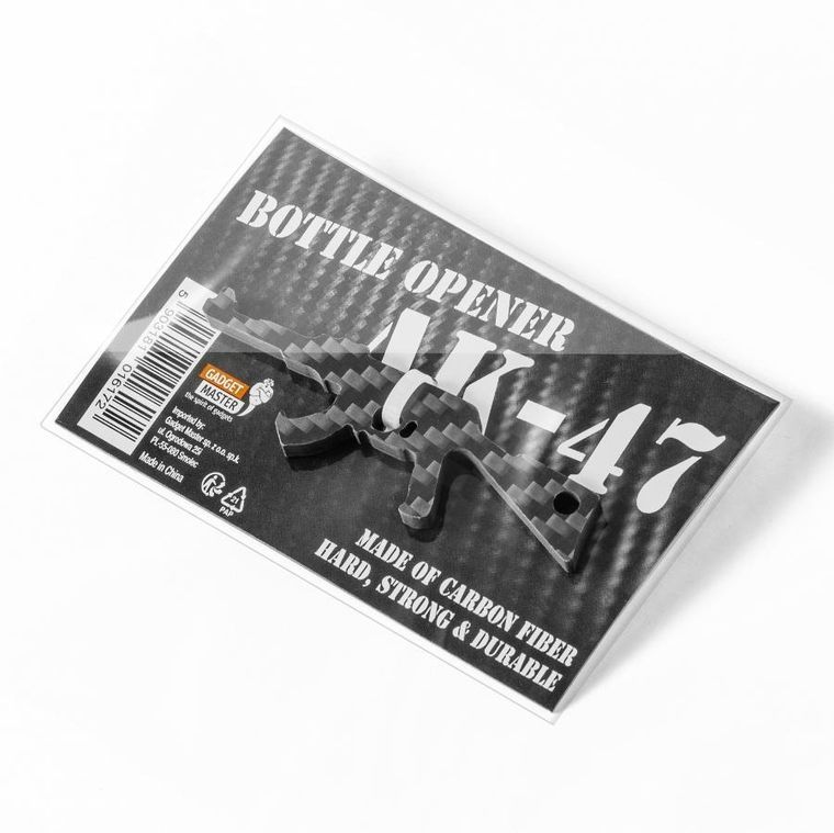 Gadget Master, otwieracz do butelek z włókna węglowego, AK-47