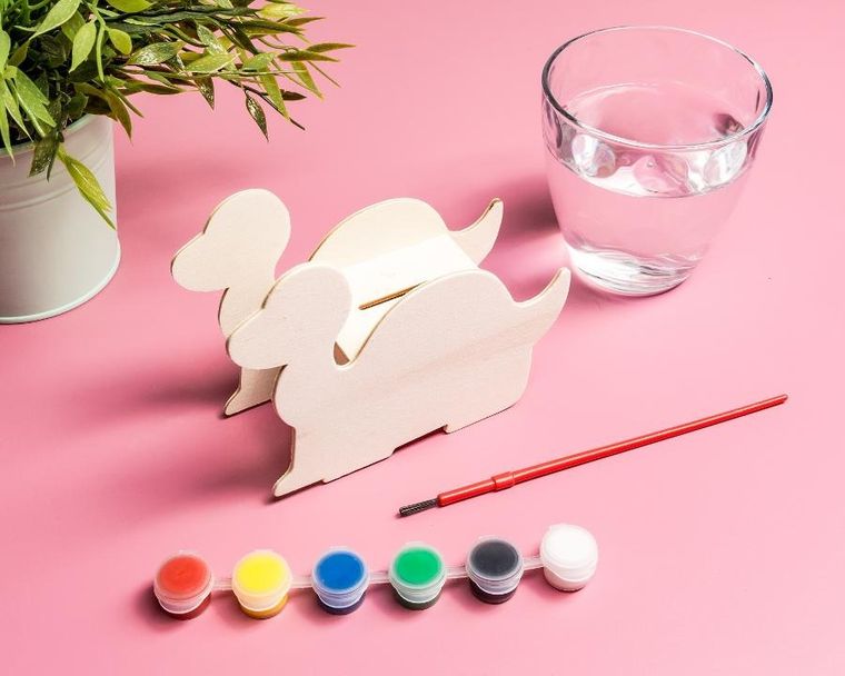 Gadget Master, skarbonka do malowania, dinozaur