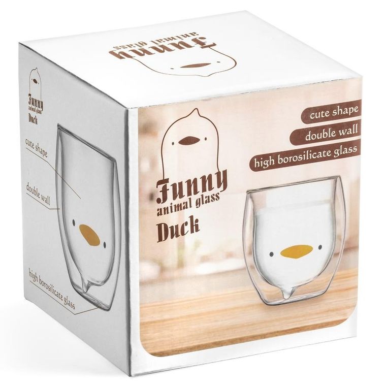 Gadget Master, szklanka, kaczucha