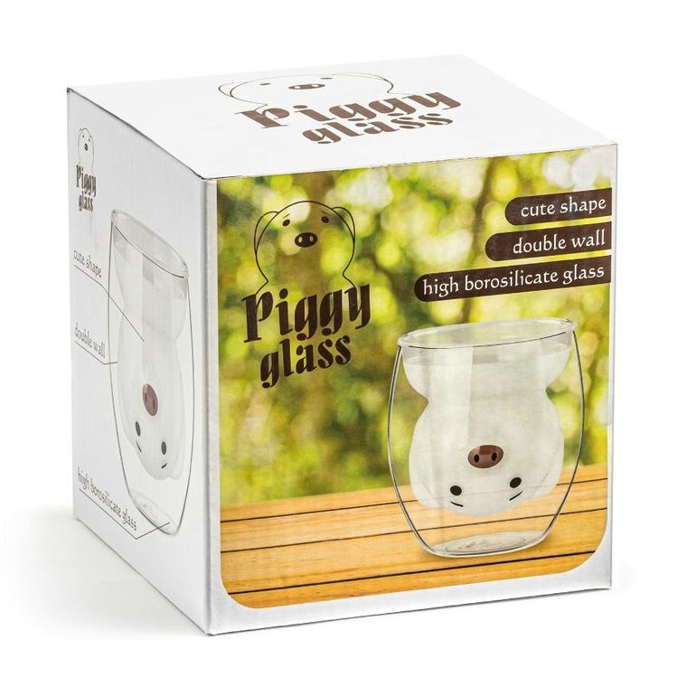 Gadget Master, szklanka, świnka