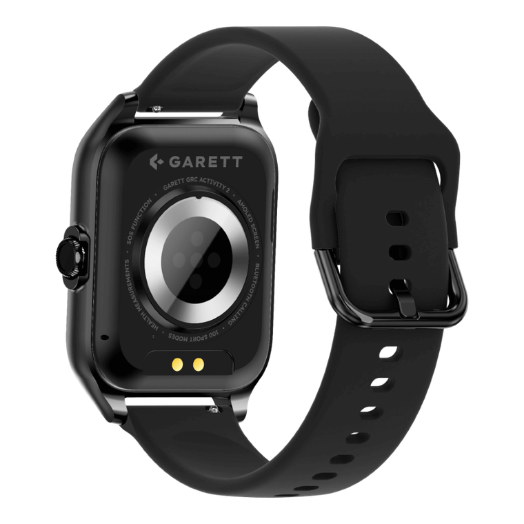 Garett, GRC, Activity 2, smartwatch, czarny matowy