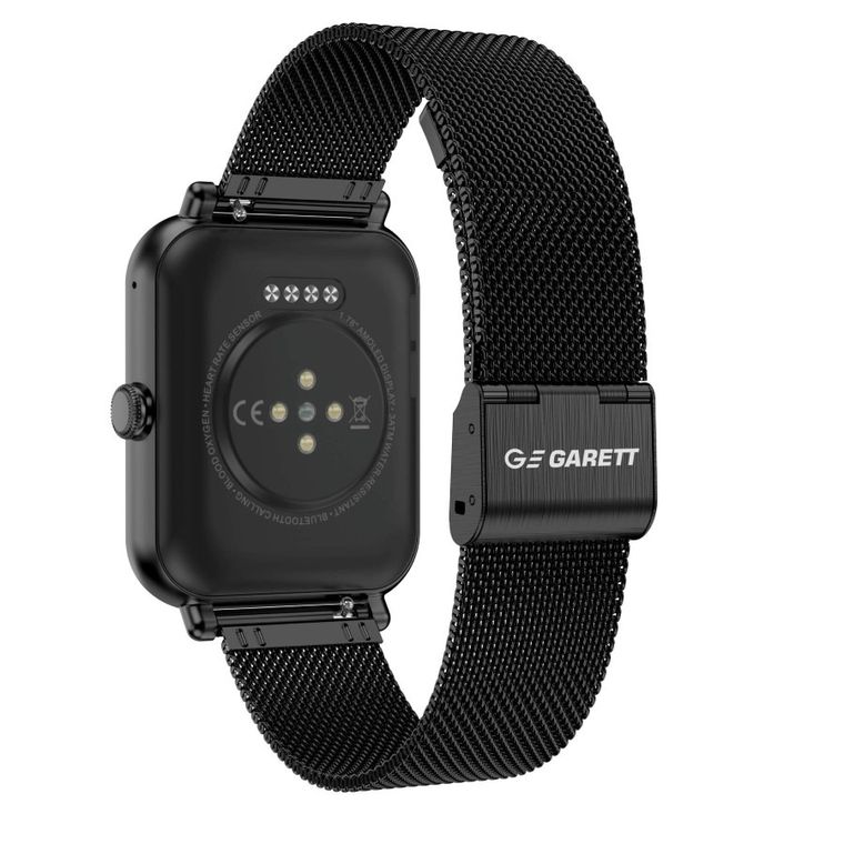 Garett Kids, GRC Classic, smartwatch, czarny stalowy