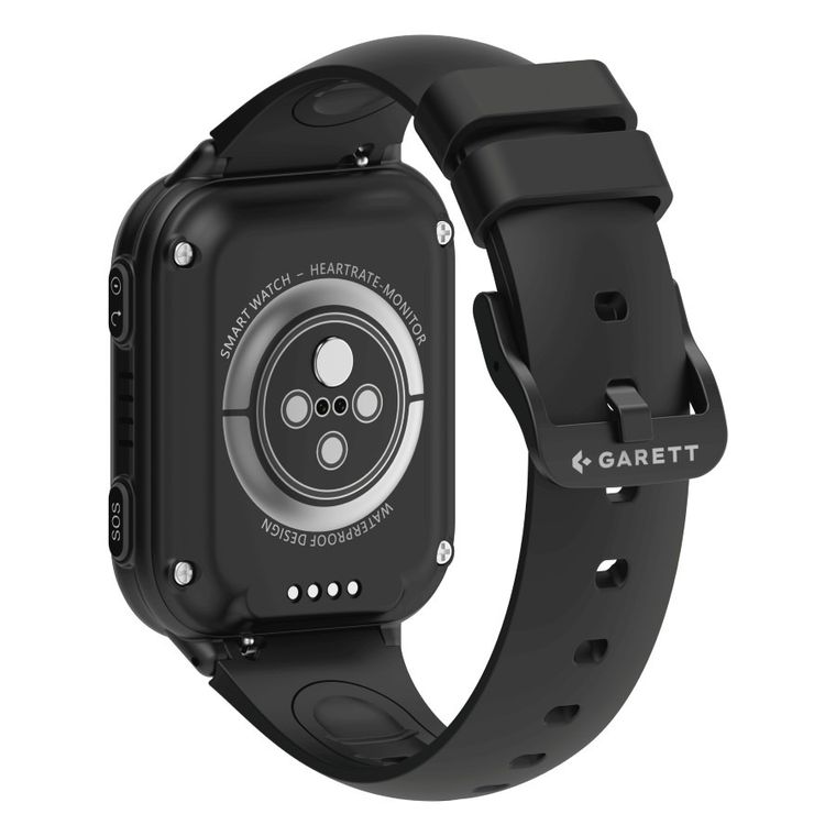 Garett Kids, Vibe, smartwatch, 4G, czarny