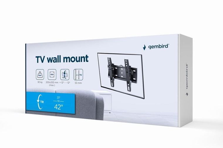Gembird, uchwyt ścienny do telewizora, 23"-42"