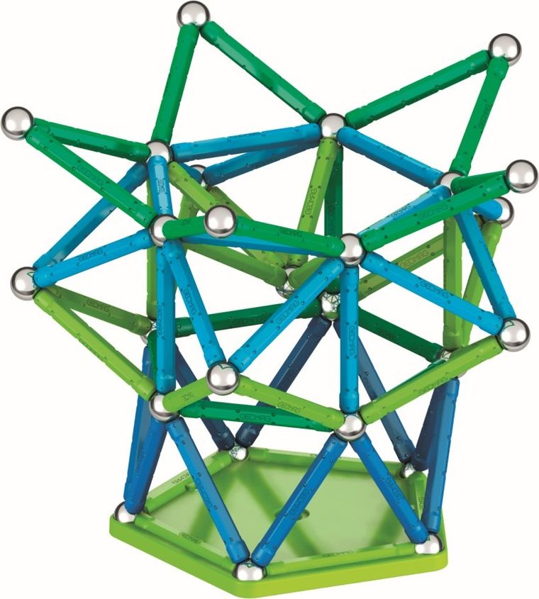 Geomag, Classic Recycled, konstrukcyjne klocki magnetyczne, 142 elementów