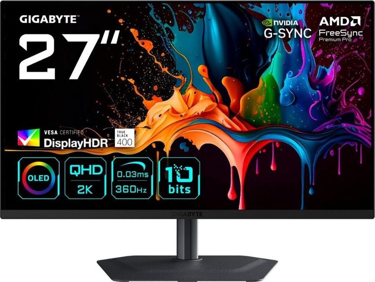 Gigabyte, monitor, OLED, 27", MO27Q3, 360Hz