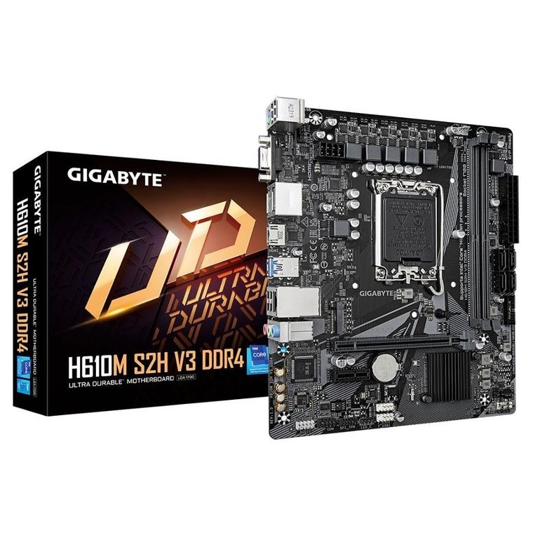 Gigabyte, płyta główna, H610M S2H V3 DDR4 s1700 2DDR4 DP/HDMI M.2 mATX