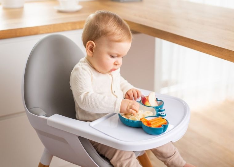 GiliGums, Krab, talerz, turkusowo-biały