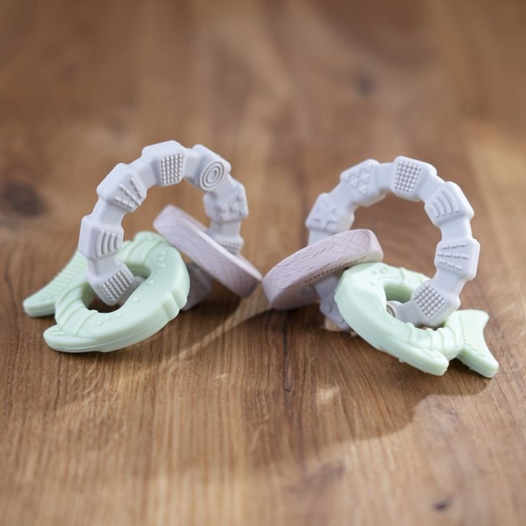 GiliGums, Rybka, gryzak z zawieszkami, 0m+