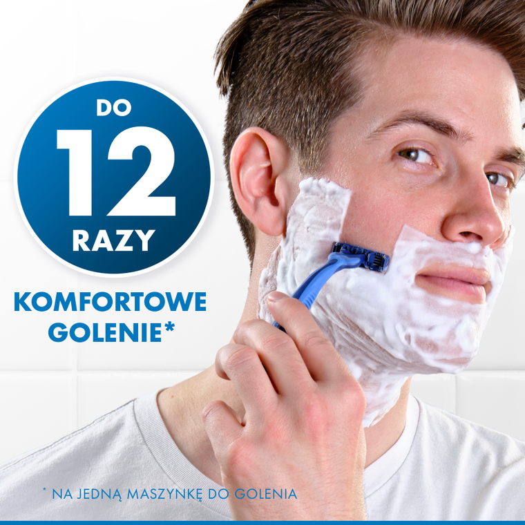 Gillette, Blue3 Football, jednorazowa maszynka do golenia dla mężczyzn, 6+2 szt.