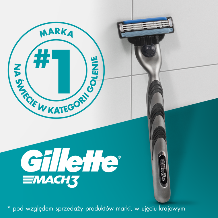 Gillette, Mach3, ostrza wymienne do maszynki do golenia dla mężczyzn, 12 szt.