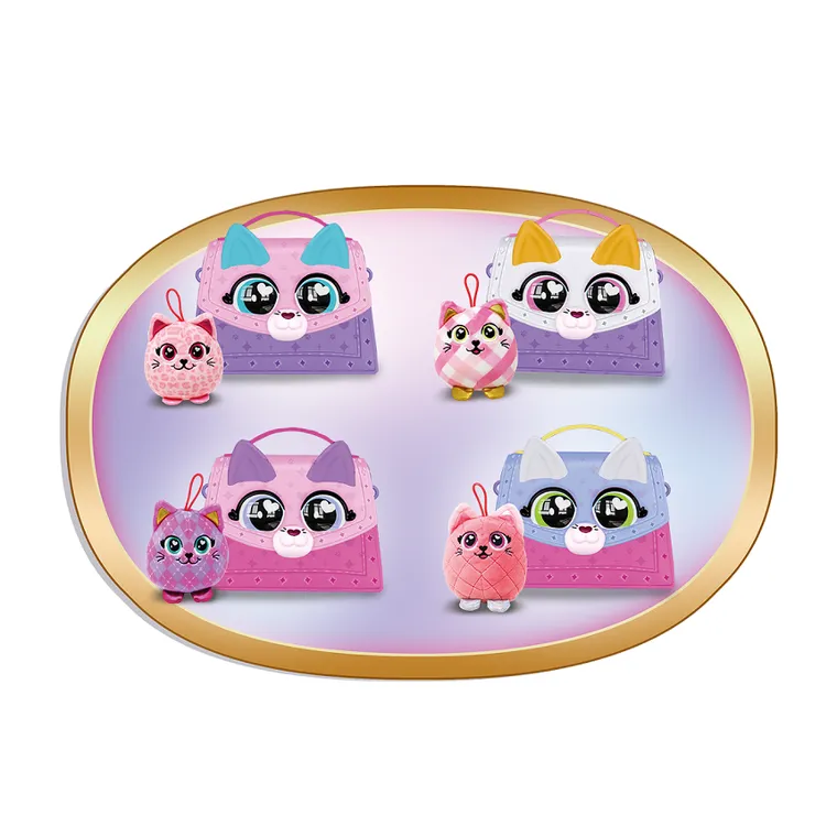 Glam Buddies, torebka w kształcie kotka z akceoriami, 1 szt.