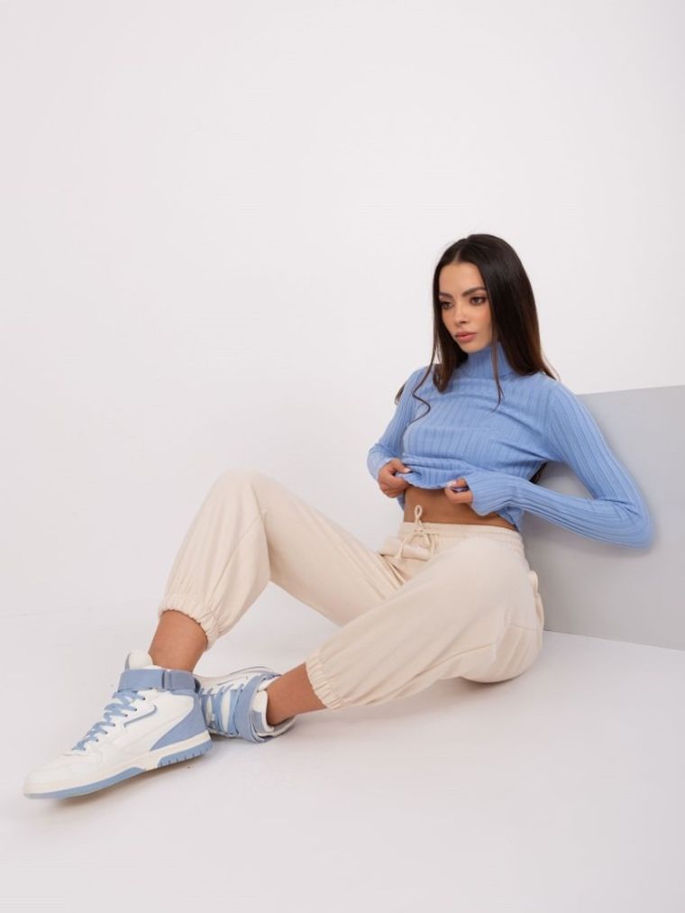 Golf damski, niebieski, P-M