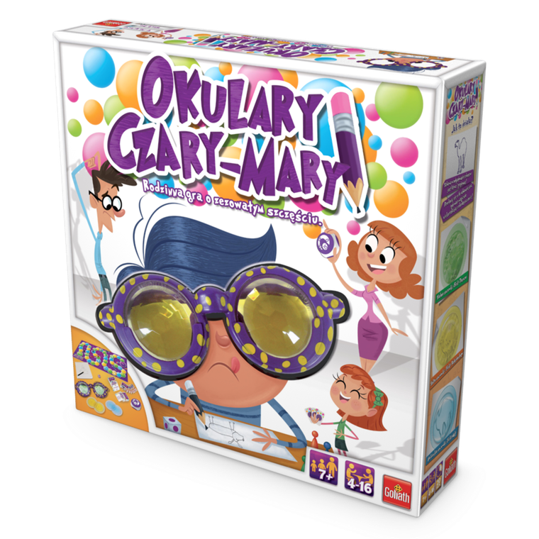 Goliath, Okulary Czary-Mary, rysowane kalambury, gra familijna