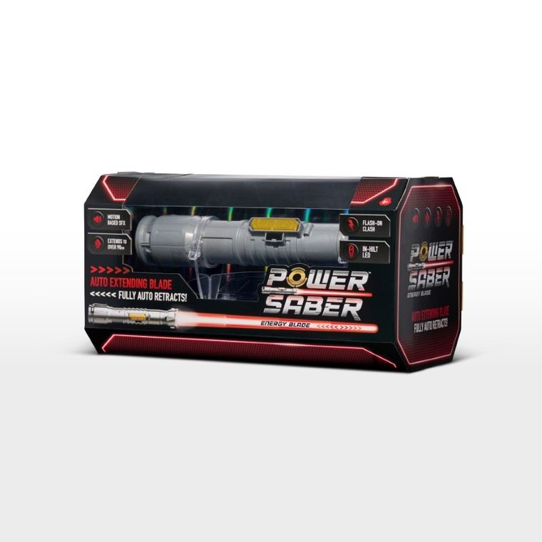 Goliath, Power Saber, wysuwany miecz świetlny LED, czerwony