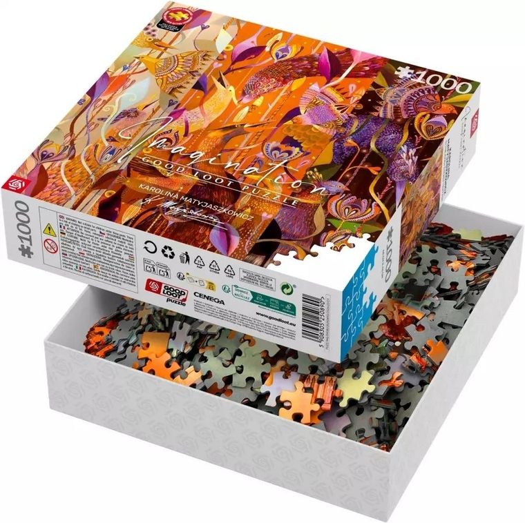 Good Loot, Imagination, Karolina Matyjaszkowicz, W Ptasim Gąszczu Tryptyk, puzzle, 1000 elementów